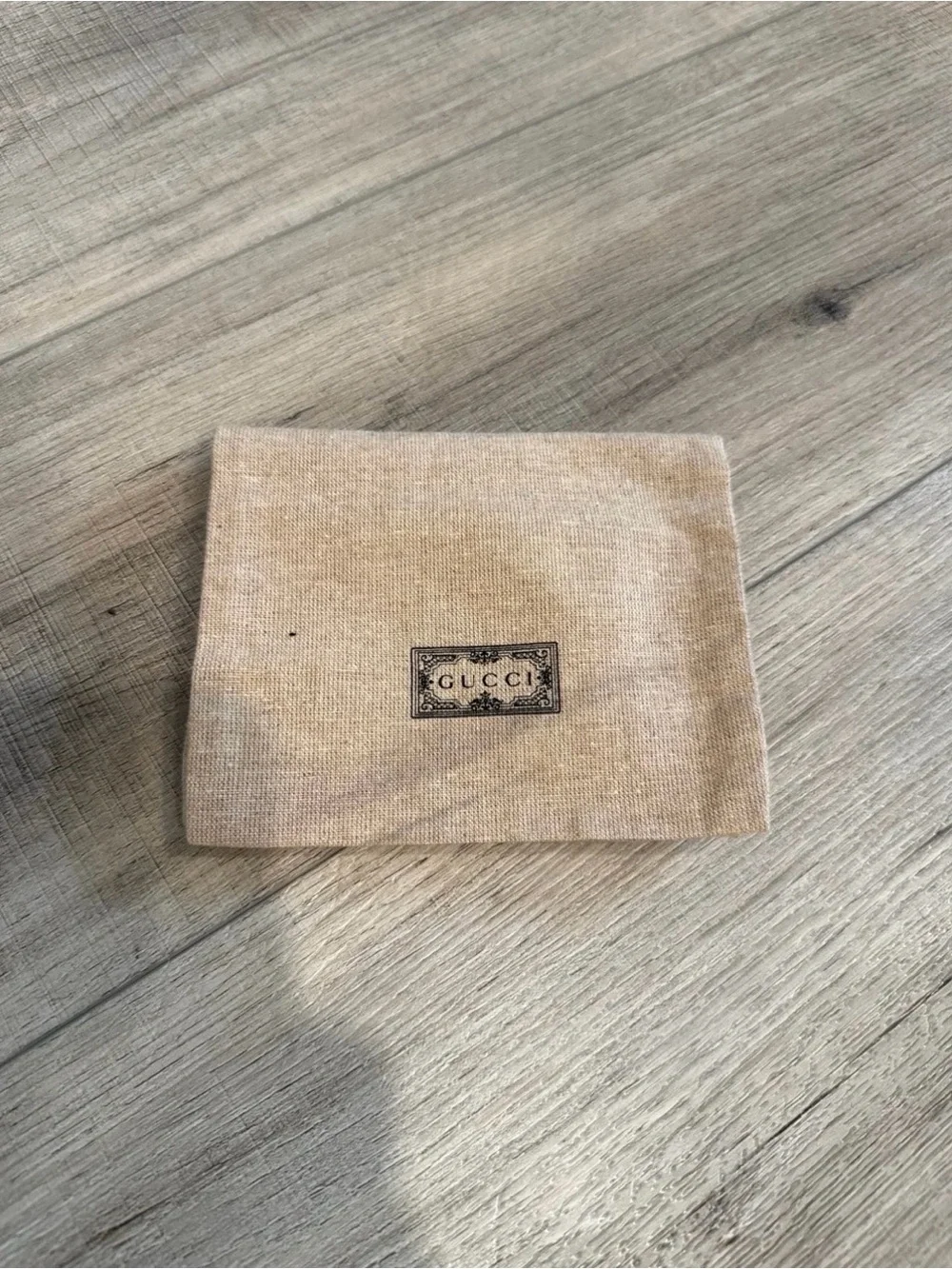 Gucci Black Embossed Leather Card Holder